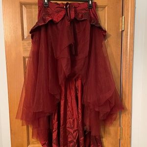 Belle Poque Women's Steampunk Gothic Wrap Skirt